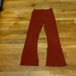SHEIN Kids Red Flared Pants